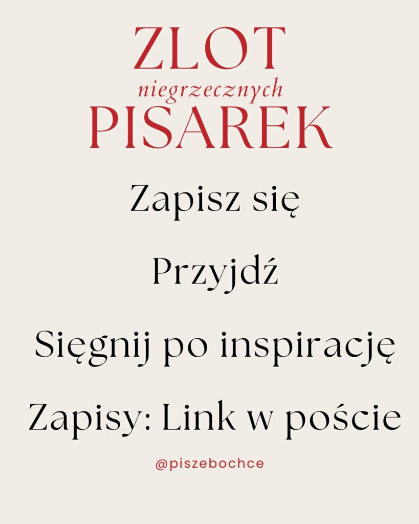 Zlot Niegrzecznych Pisarek – bezpłatne wydarzenie